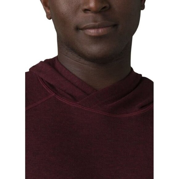 Prana Altitude Tracker Hoodie Mens Sz XXL Maroon Pullover Sweatshirt XXL NWT - Picture 4 of 4